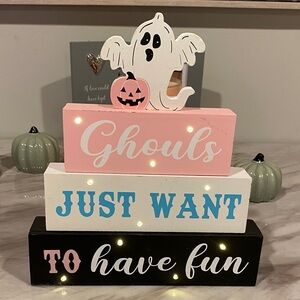 Halloween Ghost Decorative Blocks